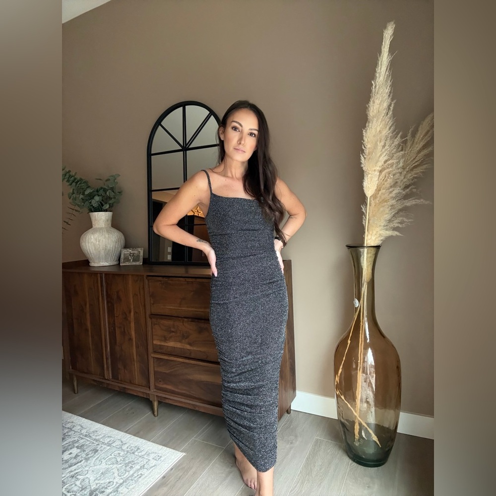 Sparkly metallic bodycon dress
